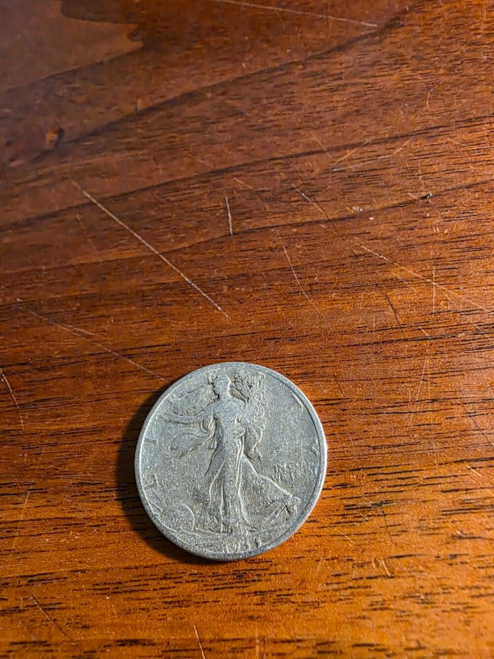 1933 S WALKING LIBERTY HALF DOLLAR SILVER